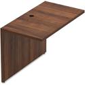 Lorell Chateau Series Bridge - 30" Height x 41.4" Width x 23.6" Depth Bridge, x 1.5" Thickness Top - Reeded Edge - Material: P2 Particleboard - Finish: Mahogany, Laminate - Durable, Grommet, Modesty Panel, Cord Management - For Office - 1 Each