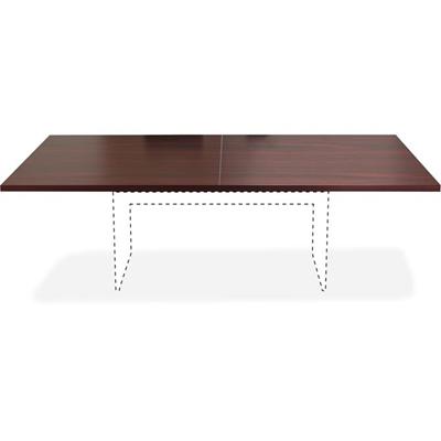 Lorell Chateau Series 8' Rectangular Tabletop - 1.4" Height x 94.5" Width x 47.3" Depth - Reeded Edge - Material: P2 Particleboard - Finish: Mahogany Laminate - Durable - For Meeting - 1 Each