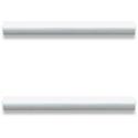 Lorell Chateau Series Laminate Drawer Modern Pulls - Modern - 5.88" Width x 0.63" Depth x 1.13" Height - Aluminum Alloy - Silver - 2 / Pack