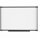 Lorell Magnetic Dry-erase Board - 36" (3 ft) Width x 24" (2 ft) Height - Aluminum Steel Frame - Rectangle - Magnetic - Marker Tray - 1 Each