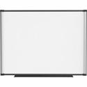 Lorell Magnetic Dry-erase Board - 48" (4 ft) Width x 36" (3 ft) Height - Aluminum Steel Frame - Rectangle - Magnetic - Marker Tray - 1 Each