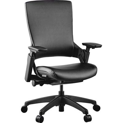 Lorell Serenity Series Executive Multifunction High-back Chair - Leather Seat Material - Leather Back Material - High Back - 1 Each