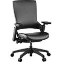 Lorell Serenity Series Executive Multifunction High-back Chair - Leather Seat Material - Leather Back Material - High Back - 1 Each