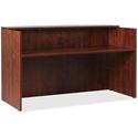 Lorell Essentials Series Front Reception Desk - x 1" Thickness Top, 42.5" Height x 35.4" Width x 70.9" Depth Desk - Finish: Cherry Laminate - Durable - For Office - 1 Each