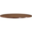 Lorell Essentials Conference Tabletop - x 1" Thickness x 42" Diameter Table Top, 1" Height x 41.4" Width x 41.4" Depth - Band Edge - Finish: Walnut Laminate - For Meeting, Office - 1 Each