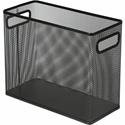 Lorell Mesh Tabletop Hanging File Holder - Black - Steel - 1 Each