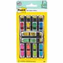 Post-it&reg; Arrow Flags - 1/2" Flag/Note Width - Arrow - Blank and SIGN HERE - Green, Yellow, Blue, Red, Pink - Removable, Self-adhesive, Repositionable - Dispenser Included - 252 / Pack