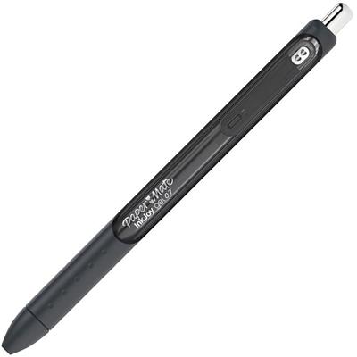 Paper Mate InkJoy Gel Pen - 0.7 mm Pen Point - Retractable - Black Ink - Gel-based - Black Barrel - 10 / Pack