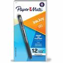 Paper Mate InkJoy Gel Pen - 0.7 mm Pen Point - Retractable - Black Ink - Gel-based - Black Barrel - 1 Dozen