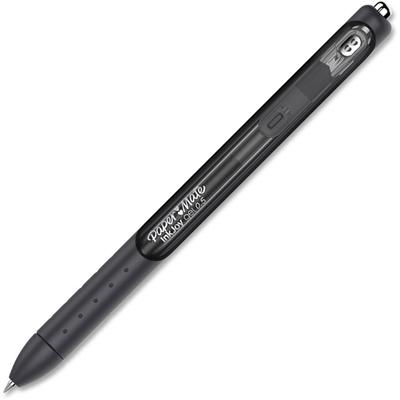 Paper Mate InkJoy Gel Pen - 0.5 mm Pen Point - Retractable - Black Ink - Gel-based - Black Barrel - 1 Dozen