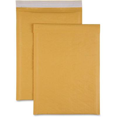 Sparco Size 4 Bubble Cushioned Mailers - Bubble - #4 - 9 1/2" Width x 14 1/5" Length - Self-sealing - Kraft - Kraft - 100 / Carton