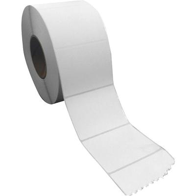 Sparco Direct Thermal Labels - 4" Width x 3" Length - Rectangle - Direct Thermal - White - Perforated, Self-adhesive - 1900 / Roll - 7600 Total Label(s) - 4 / Carton