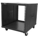 StarTech.com Portable Server Rack with Handles - 9U - For Server, LAN Switch, Patch Panel - 9U Rack Height x 19" Rack Width x 23" Rack Depth - Floor Standing Open Frame - Black - Steel - 220.60 lb Static/Stationary Weight Capacity - TAA Compliant