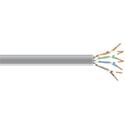 Black Box CAT6 250-MHz Solid Bulk Cable - 1000 ft Category 6 Network Cable for Network Device - First End: Bare Wire - Second End: Bare Wire - CMP, Plenum - 23 AWG - Gray - 1 Each - TAA Compliant