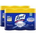 Lysol Lemon/Lime Disinfecting Wipes - For Multi Surface, Multipurpose - Lemon, Lime Blossom Scent - Recommended For: Virus Remover, Bacteria Remover - Pre-moistened, Deodorize, Disinfectant, Anti-bacterial - White - 80/Tub - 2 / Carton