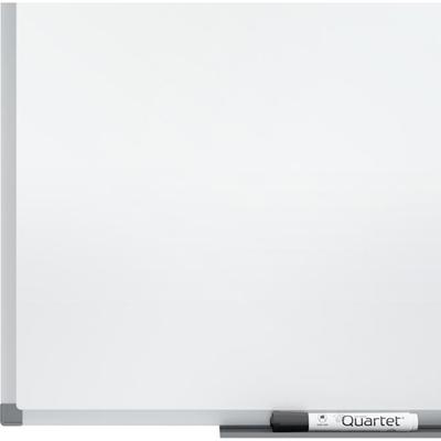 Quartet Standard DuraMax&reg; Porcelain Magnetic Whiteboard - 48" (4 ft) Width x 36" (3 ft) Height - White Porcelain Surface - Silver Aluminum Frame - Rectangle - Horizontal/Vertical - Magnetic - Locking Casters, Durable, Dent Resistant, Adjustable, 
