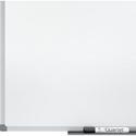 Quartet Standard DuraMax&reg; Porcelain Magnetic Whiteboard - 48" (4 ft) Width x 36" (3 ft) Height - White Porcelain Surface - Silver Aluminum Frame - Rectangle - Horizontal/Vertical - Magnetic - Locking Casters, Durable, Dent Resistant, Adjustable, 