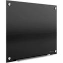 Quartet Infinity&trade; Glass Magnetic Dry-Erase Board - 96" (8 ft) Width x 48" (4 ft) Height - Black Tempered Glass Surface - Black Frame - Horizontal/Vertical - Magnetic - 1 / Each