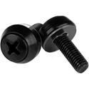 StarTech.com M5 x 12mm - Mounting Screws - 100 Pack, Black - Mounting Screw - 0.47" - Steel - Black - 100 / Pack - TAA Compliant