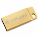 Verbatim 16GB Metal Executive USB 3.0 Flash Drive - Gold - 16 GB - USB 3.0 - Gold - Lifetime Warranty - 1 Each - TAA Compliant