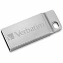 Verbatim 32GB Metal Executive USB Flash Drive - Silver - 32 GB - USB 2.0 - Silver - Lifetime Warranty - 1 Each - TAA Compliant