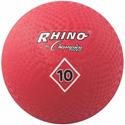 Champion Sports Playground Ball - 10" - Nylon - Red - 1  Each
