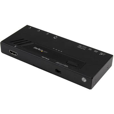 StarTech.com 4-Port HDMI Automatic Video Switch - 4K with Fast Switching - 3840 × 2160 - 4K - 4 x 1 - Display, Projector, Computer, Set-top Box, Gaming Console, A/V Receiver, DVD Player, Blu-ray Disc Player - 1 x HDMI Out - TAA Compliant
