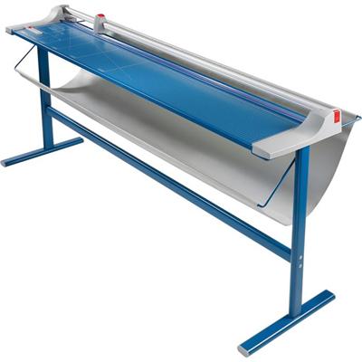 Dahle 472s Premium Rotary Trimmer w/stand - 12 Sheet Cutting Capacity - 72" Cutting Length - 37" Height x 15.1" Width x 79.5" Length - Automatic Clamp, Self-sharpening Blade, Sturdy, Dual Cylinder Guide Bar, Screened Guide, Non-slip Rubber Feet, Grou