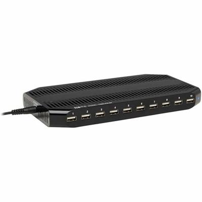 Tripp Lite series 10-Port USB Charger with Built-In Storage - 12 V DC Input - 5 V DC Output - 2.40 A - 1 Each