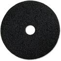 Genuine Joe Extreme Hi Pro Stripping Pad - 20" Diameter x 1" Thickness - Resin, Fiber - Black - 5 / Carton