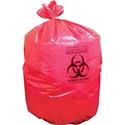 Heritage 1.3 mil Red Biohazard Can Liners - 40" Length x 46" Width x 1.30 mil (33 Micron) Thickness - Low Density - Red - Linear Low-Density Polyethylene (LLDPE) - Can - 1 Carton