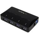 StarTech.com 4-Port USB 3.0 Hub plus Dedicated Charging Port - 1 x 2.4A Port - USB - External - 5 USB Port(s) - 4 USB 3.0 Port(s) - PC