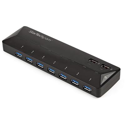 StarTech.com 7-Port USB 3.0 Hub Plus Dedicated Charging Ports - 2 x 2.4A Ports - USB - External - 9 USB Port(s) - 7 USB 3.0 Port(s) - PC