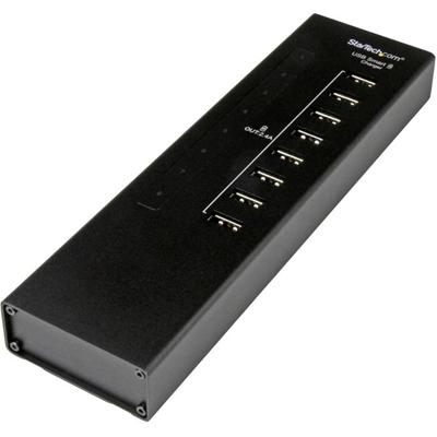 StarTech.com 8-Port Charging Station for USB Devices - 96W/19.2A - 96 W - 12 V DC Input - 5 V DC Output - 19.20 A - 1 Each