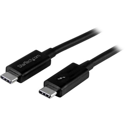 StarTech.com 1m Thunderbolt 3 (20Gbps) USB-C Cable - 3.28 ft USB Data Transfer Cable for Docking Station, Portable Hard Drive, Monitor, Chromebook, MacBook - First End: 1 x 24-pin USB 3.1 Type C - Male - Second End: 1 x 24-pin USB 3.1 Type C - Male -