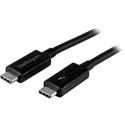 StarTech.com 1m Thunderbolt 3 (20Gbps) USB-C Cable - 3.28 ft USB Data Transfer Cable for Docking Station, Portable Hard Drive, Monitor, Chromebook, MacBook - First End: 1 x 24-pin USB 3.1 Type C - Male - Second End: 1 x 24-pin USB 3.1 Type C - Male -