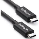 StarTech.com 0.5m Thunderbolt 3 (40Gbps) USB C Cable - Thunderbolt and USB Compatible - 1.60 ft USB-C Data Transfer Cable for Docking Station, Portable Hard Drive, Monitor, Chromebook, MacBook, Notebook, Smartphone, Computer - First End: 1 x 24-pin U