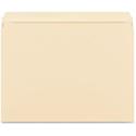 Business Source Straight Tab Cut Letter Recycled Storage Folder - 8 1/2" x 11" - 14 pt. - 1 Plys - Manila - 10% Recycled - 50 / Box