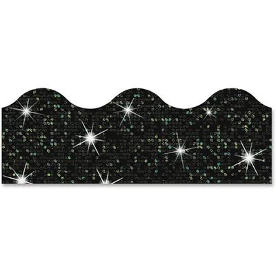 Trend Sparkle Terrific Trimmers - Sparkle - Durable, Reusable - 2.25" Height x 390" Width x 41" Length - Black - 1 Pack