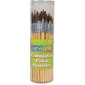 Creativity Street Camel Hair Paint Brushes - Aluminum Ferrule - 72 / Set