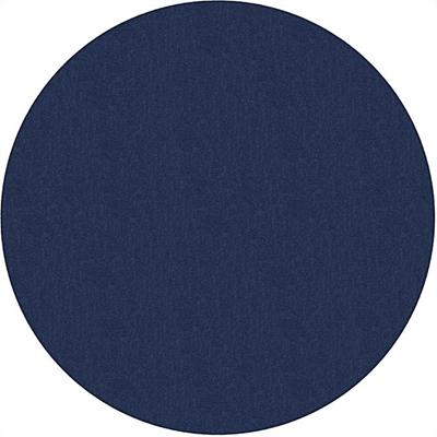 Flagship Carpets Classic Solid Color 6' Round Rug - Floor Rug - Classic, Traditional - 72" Length - Circle - Navy - Nylon