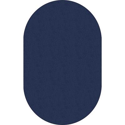 Flagship Carpets Classic Solid Color 12' Oval Rug - Floor Rug - Classic, Traditional - 12 ft Length x 90" Width - Oval - Navy - Nylon