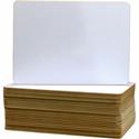 Flipside Round Corners Dry Erase Lap Board - 9.5" (0.8 ft) Width x 12" (1 ft) Height - White Surface - Rectangle - 24 / Pack