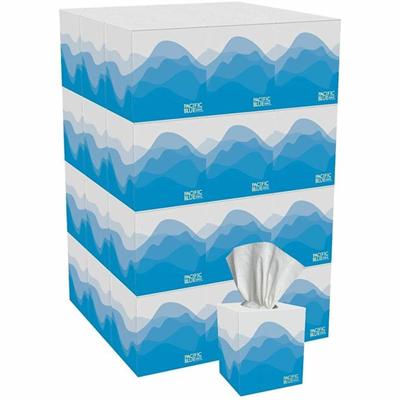 Pacific Blue Select Facial Tissue by GP Pro - Cube Box - 2 Ply - 7.65" Width x 8.85" Length - White - 100/Box - 36 / Carton