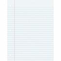 Pacon Wide Ruled Filler Paper - 100 Sheets - Wide Ruled Front Ruling - 0.37" Ruled - Red Margin - 3 Hole(s) - 8" x 10 1/2" Sheet Size - White Paper - Smooth, Punched - 1 Pack