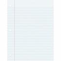 Pacon College Ruled Filler Paper - 100 Sheets - College Ruled Front Ruling - 0.28" Ruled - Red Margin - 3 Hole(s) - 8" x 10 1/2" Sheet Size - White Paper - Smooth, Punched - 1 Pack