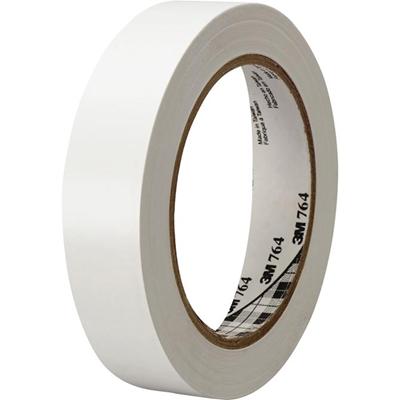 3M General-Purpose Vinyl Tape 764 - 36 yd Length x 1" Width x 5 mil Thickness - White - Rubber - 4 mil - Polyvinyl Chloride (PVC) Backing - 1 Roll