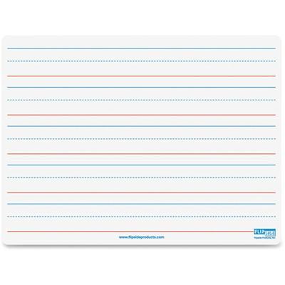 Flipside Double-sided Magnetic Dry Erase Board - 9" (0.8 ft) Width x 12" (1 ft) Height - White Surface - Rectangle - Magnetic - 1 Each