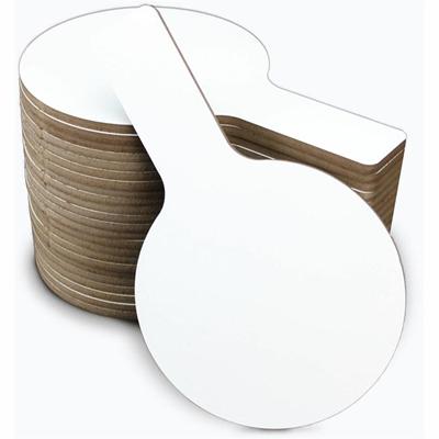 Flipside Mini Dry Erase Answer Paddle - 5" (0.4 ft) Width x 9" (0.8 ft) Height - White Surface - Paddle - 24 / Pack