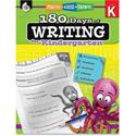 Shell Education Grade K 180 Days of Writing Book Printed Book - 216 Pages - Shell Educational Publishing Publication - Book - Grade K